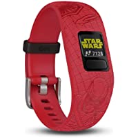 Garmin Vivofit Junior 2 - Lado Oscuro 010-01909-1B - Pulsera de Actividad para Niños- Ajustable- Color Rojo- Talla Única